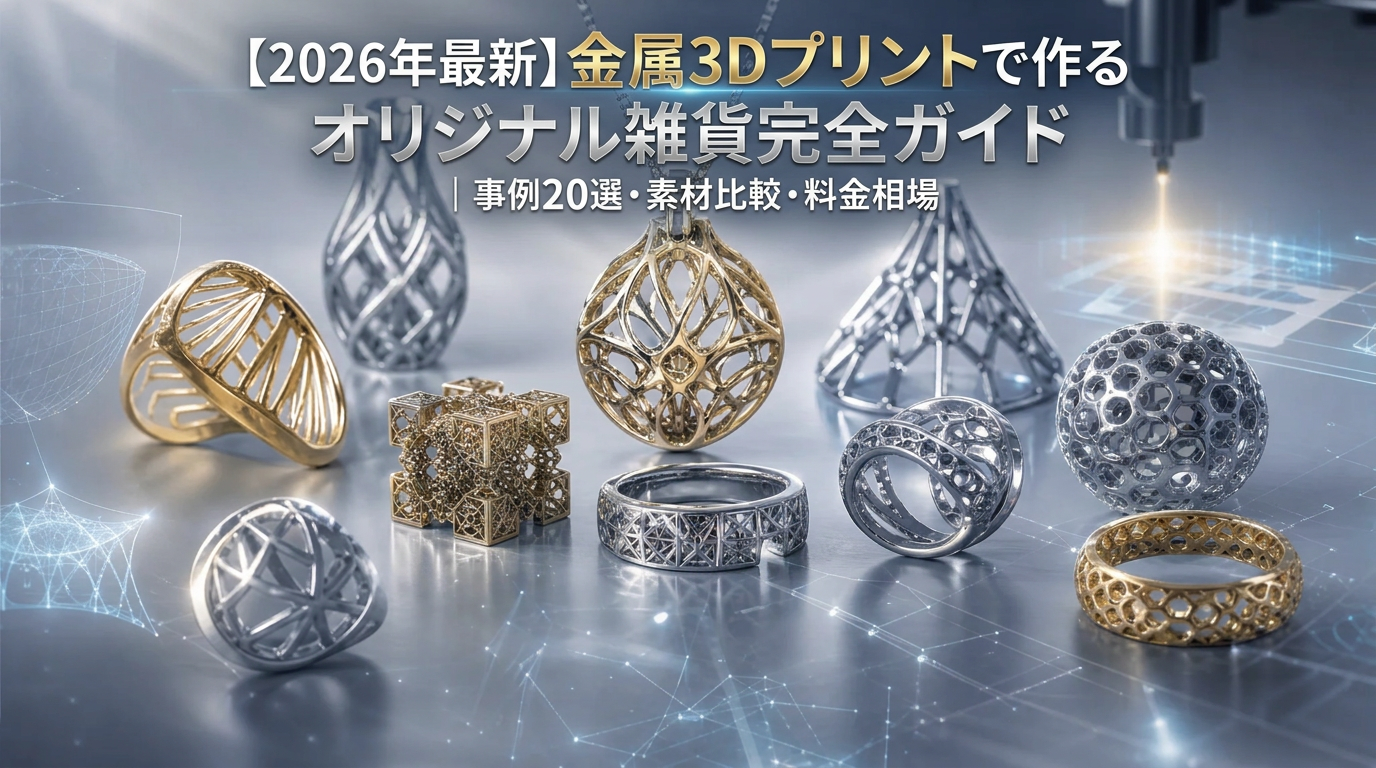【2026年最新】金属3Dプリントで作るオリジナル雑貨完全ガイド｜事例20選・素材比較・料金相場
