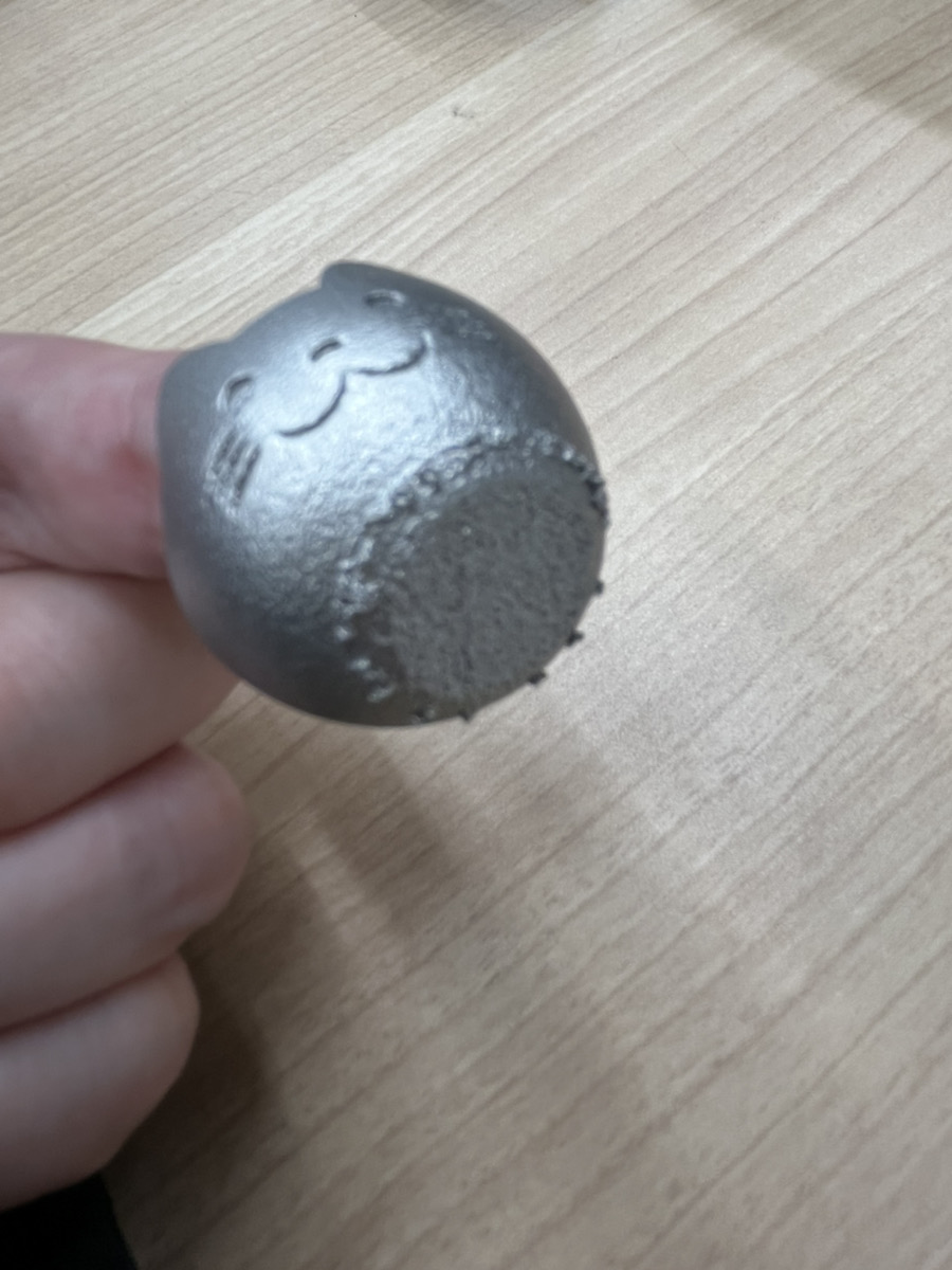 ボウル底面サポート除去失敗画像